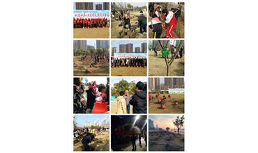 南通分公司與當(dāng)?shù)刂驹刚吖餐瑢?shí)現(xiàn)“同栽一棵樹，同抹一片綠”的夢想